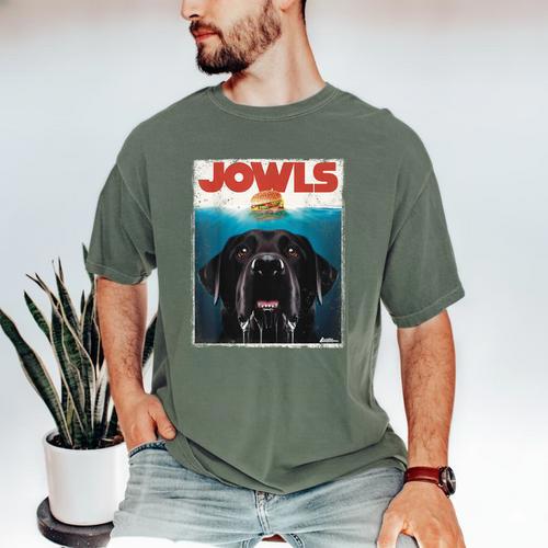 Lab Jowls Tee Labrador Retriever Mom Top Dad Men's Comfort Colors T-Shirt - Father's Day Fun