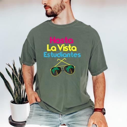 Last Day Of School Spanish Teacher Graduation T-Shirt Men's Comfort Colors T-Shirt - Best Gift Smart