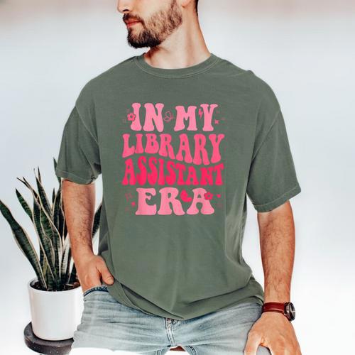 Librarian Assistant Shirt Books Reader Library Assistant Men's Comfort Colors T-Shirt - Bookorys AU