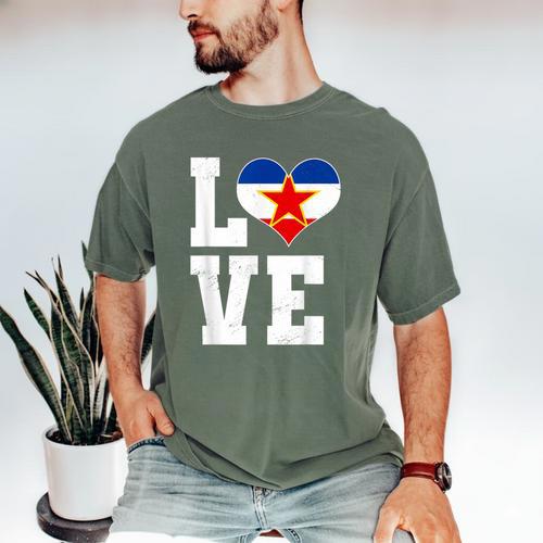 Love Yugoslavia Proud Yugoslav Nostalgia Men's Comfort Colors T-Shirt - Figerry