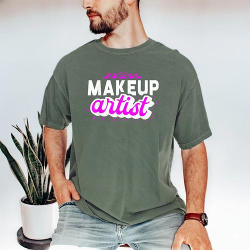 Makeup Artist Beauty Cosmetologist Graduation T-Shirt Men's Comfort Colors T-Shirt - Best Gift Smart