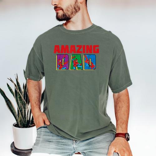 Marvel Spider-Man Amazing Dad Birthday Father’s Day Men's Comfort Colors T-Shirt - Father's Day Fun