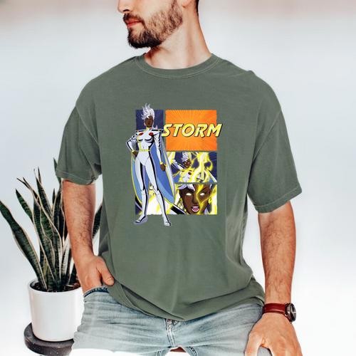 Marvel X-Men '97 Storm Vintage Classic Comic Book Panels Men's Comfort Colors T-Shirt - Bookorys AU