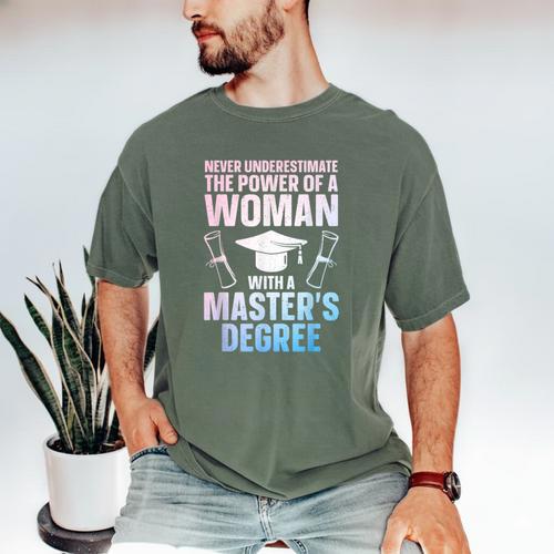 Masters Degree Graduation Art For Women Girls Masters Degree Men's Comfort Colors T-Shirt - Best Gift Smart
