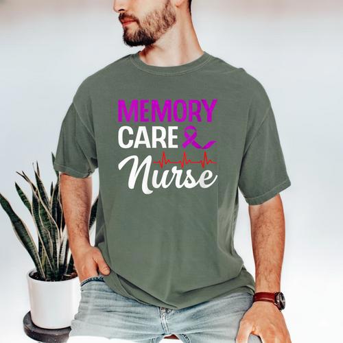 Memory Care Nurse Medical Assistant RN Student Men's Comfort Colors T-Shirt - Easessy