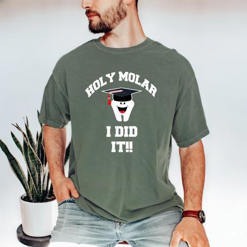 Molar Dentist Dental Hygienist Graduation Shirt Men's Comfort Colors T-Shirt - Best Gift Smart