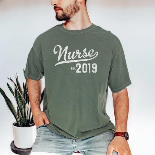 New RN Nurse Graduation 2019 Men's Comfort Colors T-Shirt - Best Gift Smart