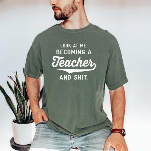 New Teacher Gifts Graduation Women Men Become Teachers Men's Comfort Colors T-Shirt - Best Gift Smart