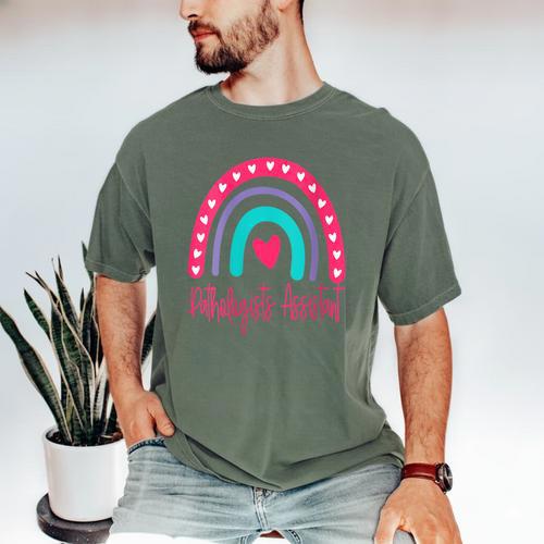 Pathologists' Assistant Graduation 2023 Boho Rainbow Men's Comfort Colors T-Shirt - Best Gift Smart
