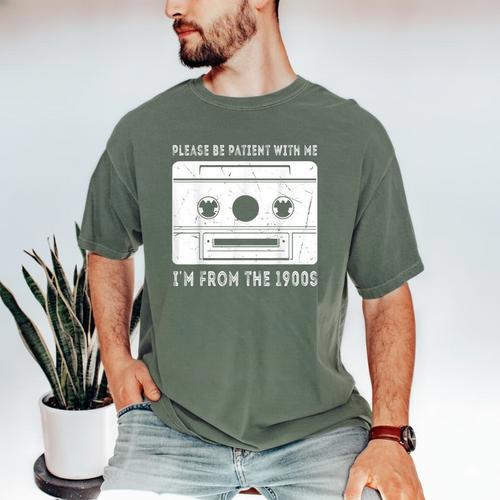 Please Be Patient I'm From The 1900s Cowboy Saying Men's Comfort Colors T-Shirt - Figerry