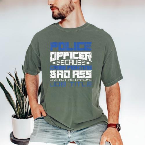 Police Officer Saying Academy Graduation Women Men Men's Comfort Colors T-Shirt - Best Gift Smart