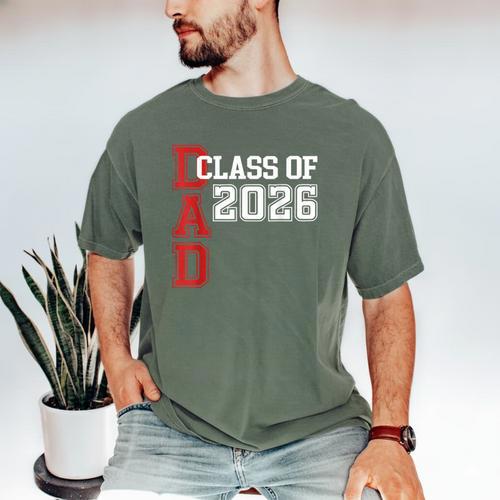 Proud Dad Of A 2026 Graduate Grad Senior Father Graduation Men's Comfort Colors T-Shirt - Best Gift Smart