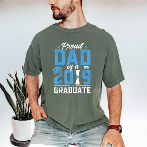 Proud Dad Of A Class Of 2019 Graduate TShirt Graduation Men's Comfort Colors T-Shirt - Best Gift Smart