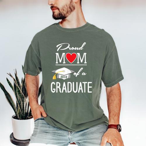 Proud Mom Of A High School Graduation Senior Mom Shirt Men's Comfort Colors T-Shirt - Best Gift Smart