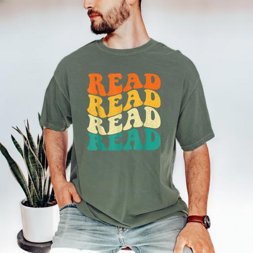 Read Read Read Read Book Lover Reading Bookworm Reader Men's Comfort Colors T-Shirt - Bookorys DE