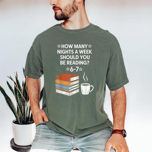 Reading 6-7 Six Seven Meme English Teacher Book Lover Men's Comfort Colors T-Shirt - Bookorys UK