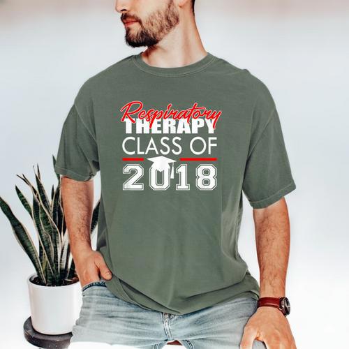 Respiratory Therapy Class Of 2018 Graduation Shirt Women Men Men's Comfort Colors T-Shirt - Best Gift Smart
