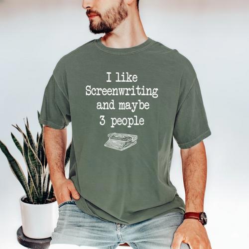 Screenwriter Playwright Writer Scribe Introvert Scriptwriter Men's Comfort Colors T-Shirt - Raresse