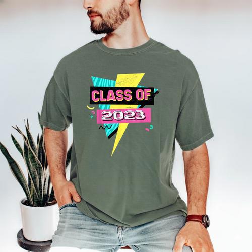 Senior 2023 Graduation Class Of 2023 Retro 90's Graduation Men's Comfort Colors T-Shirt - Best Gift Smart