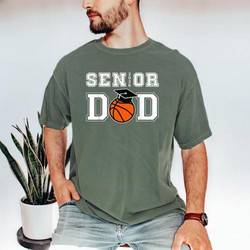 Senior 2026 Dad Basketball Graduation Men's Comfort Colors T-Shirt - Best Gift Smart