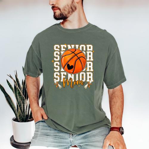 Senior Basketball Mom 2026 Basketball Graduation Men's Comfort Colors T-Shirt - Best Gift Smart