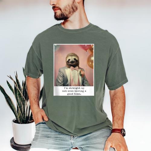 Social Anxiety Not Having A Good Time Socializing Introvert Men's Comfort Colors T-Shirt - Raresse