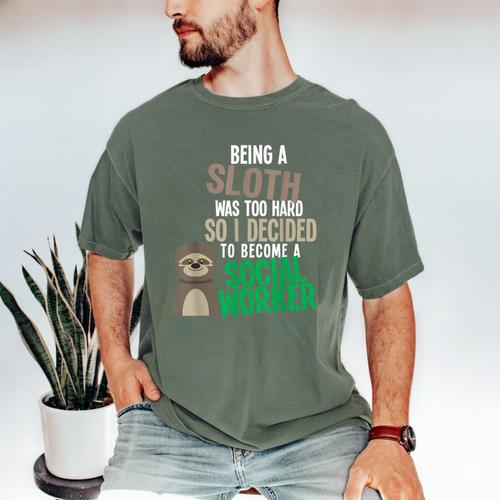 Social Work Student Masters Degree Graduation Men's Comfort Colors T-Shirt - Best Gift Smart