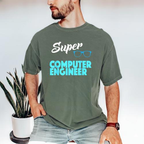 Super Computer Engineer New Job Graduation Men's Comfort Colors T-Shirt - Best Gift Smart
