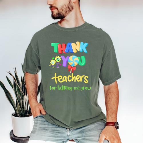 Thank You Teacher Appreciation Graduation Men Women Kids Men's Comfort Colors T-Shirt - Best Gift Smart