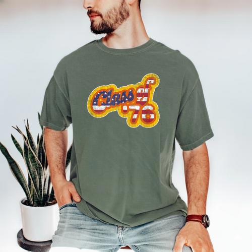 Vintage Class Of 1976 Bicentennial Graduation Year Men's Comfort Colors T-Shirt - Best Gift Smart