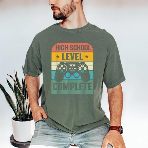 Vintage Class Of 2024 High School Graduation Student Men's Comfort Colors T-Shirt - Best Gift Smart