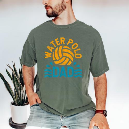 Water Polo Dad Father's Day Sports Fan Player Coach Daddy Men's Comfort Colors T-Shirt - Father's Day Fun