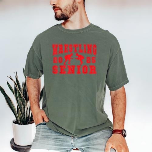 Wrestling Senior Night Wrestling Senior 2025 Graduation 7 Men's Comfort Colors T-Shirt - Best Gift Smart