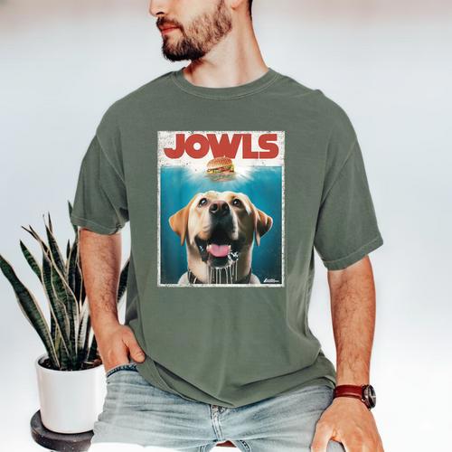 Yellow Lab Jowls Top Labrador Retriever Dog Mom Dad Men's Comfort Colors T-Shirt - Father's Day Fun