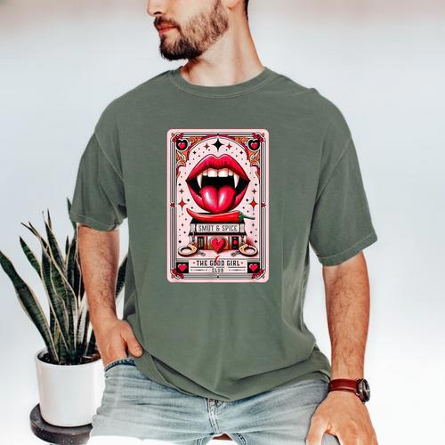 Yes Sir The Good-Girl The Good-Girl Tarot Card Smut Book Men's Comfort Colors T-Shirt - Bookorys
