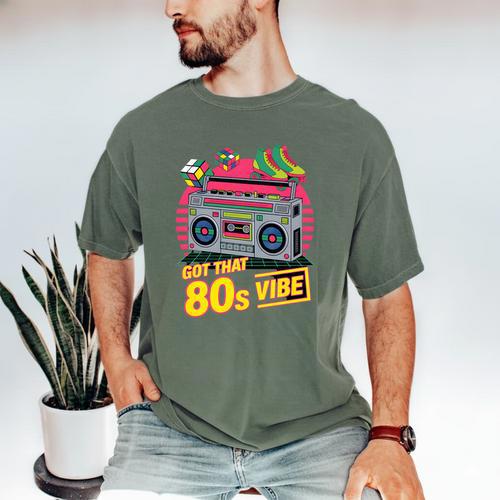 1980s 80s Reunion Nostalgia Memories Music School Grew Up Premium Tri-Blend Men's Comfort Colors T-Shirt - Figerry
