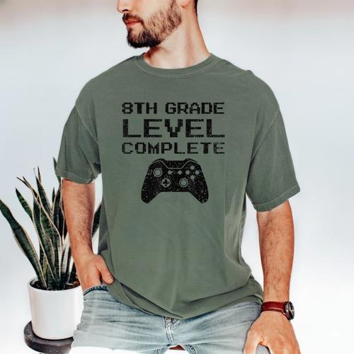 8th Grade Level Complete T Shirt Graduation Men's Comfort Colors T-Shirt - Best Gift Smart