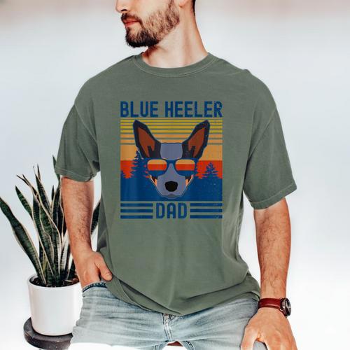 Australian Cattle Dog Blue Heeler Dad Men's Comfort Colors T-Shirt - Father's Day Fun
