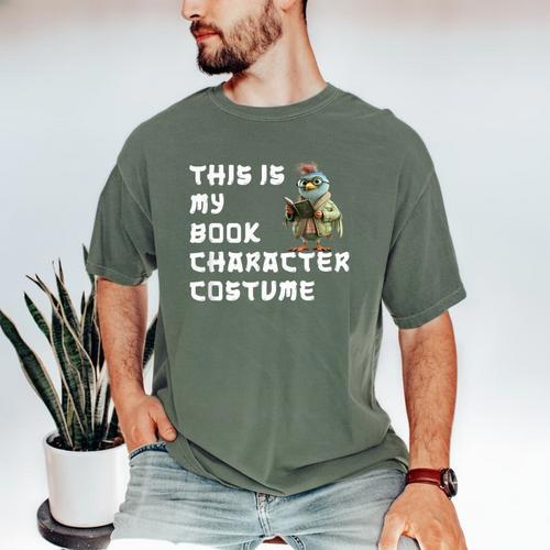 This Is My Book Character Costume Reading For Him & Her Cool Men's Comfort Colors T-Shirt - Bookorys
