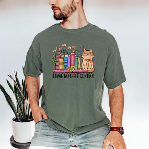Book Lovers I Have No Shelf Control Men's Comfort Colors T-Shirt - Bookorys