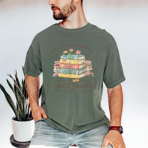Books Reading Lovers Bookworm You Can Buy More Books Men's Comfort Colors T-Shirt - Bookorys