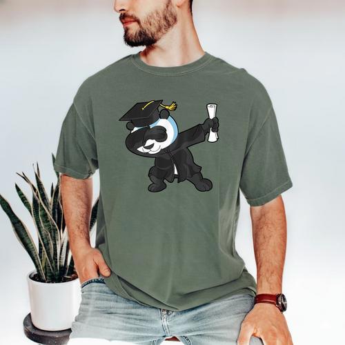 Dabbing Panda Bear Graduation Senior 2019 Shirt Men's Comfort Colors T-Shirt - Best Gift Smart