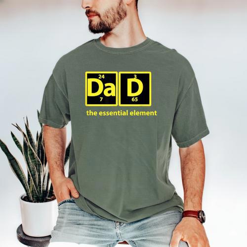 Dad Periodic Table Of Elements Men's Comfort Colors T-Shirt - Father's Day Fun