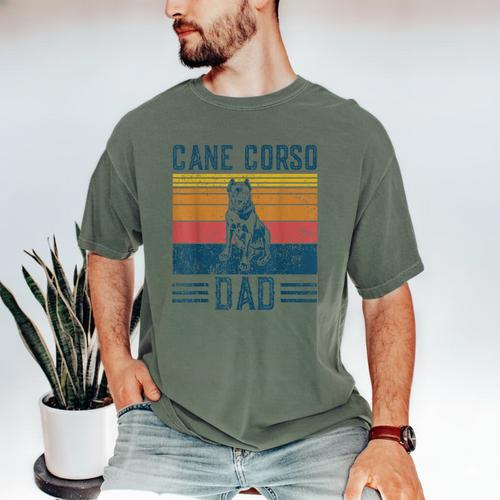 Dog Cane Corso Dad Vintage Cane Corso Dad Men's Comfort Colors T-Shirt - Father's Day Fun