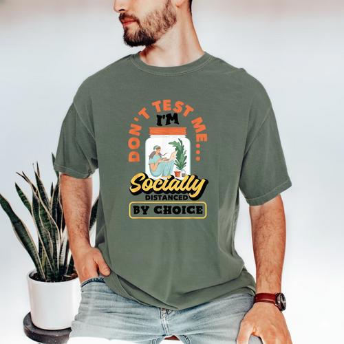Don't Test Me Introvert's Men's Comfort Colors T-Shirt - Raresse
