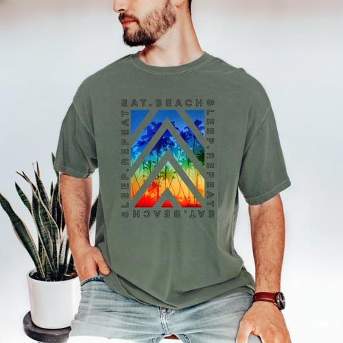 Eat Beach Sleep Repeat Summer Vacation Graduation Tees Men Women Kids Men's Comfort Colors T-Shirt - Best Gift Smart