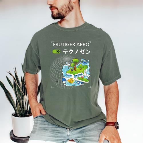 Frutiger Aero Y2K Fashion Trends Statement Piece Tech Orbite Premium Tri-Blend Men's Comfort Colors T-Shirt - Figerry