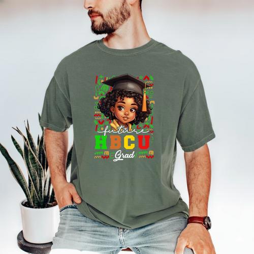 Future HBCU Grad Girl Kids Graduation HBCU College Men's Comfort Colors T-Shirt - Best Gift Smart