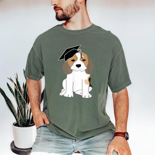 Graduation Beagle Dog 2017 Graduate Graduation Tee Men's Comfort Colors T-Shirt - Best Gift Smart