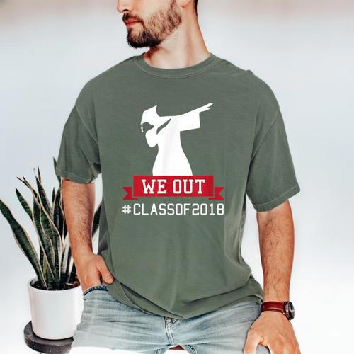 Graduation Class 2018 Dabbing College Grad Shirt Men's Comfort Colors T-Shirt - Best Gift Smart